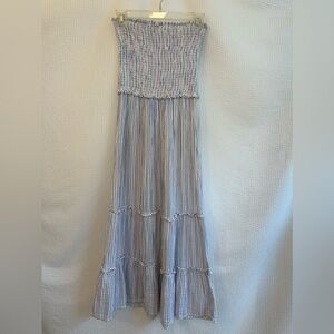 4Our Dreamers Women’s White Blue Red Maxi Dress Size: Small